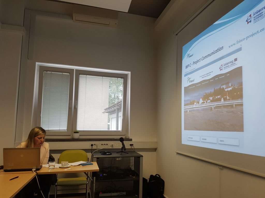 Predstavitev projekta FRISCO1 na delavnici o izvajanju EU poplavne direktive